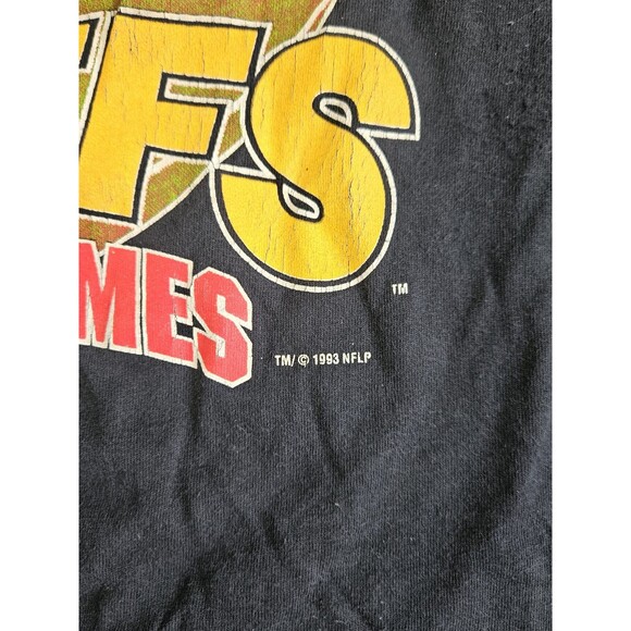 Vintage 1993 Marvin The Martian Kansas City Chiefs Road Games T-shirt XL Black - Picture 3 of 13